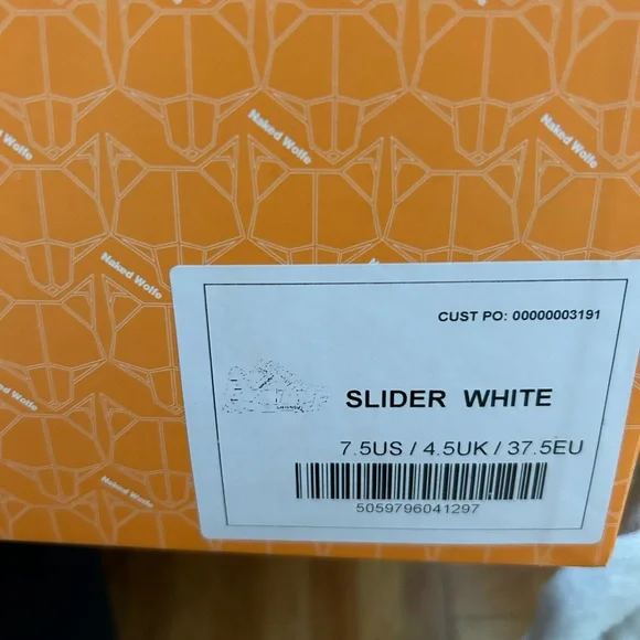 Naked Wolfe White Slider Sneakers - Picture 3 of 8